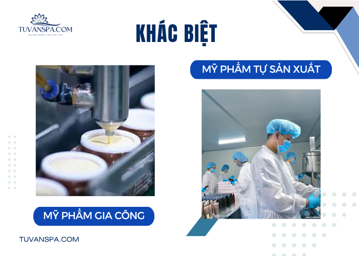 Sự khác biệt của mỹ phẩm gia công và mỹ phẩm tự sản xuất